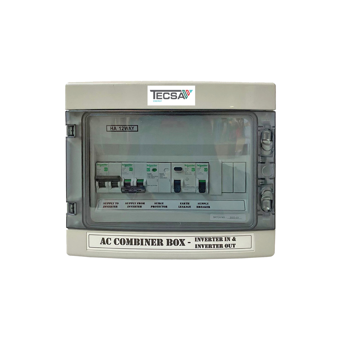 Inverter In And Out AC Combiner Box Plus Earth Leakage And Surge Protection Plus Mains Change Over