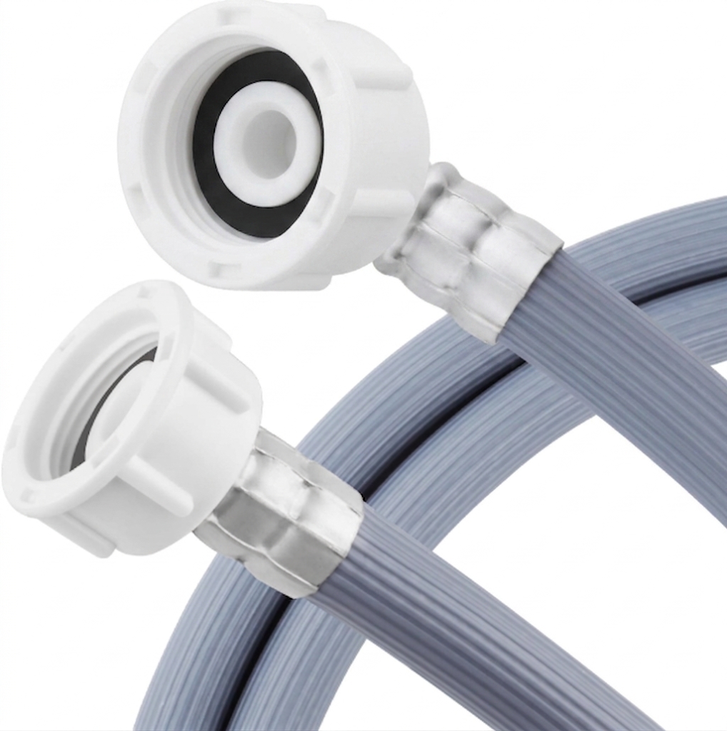 UNIVERSAL WASHING MACHINE INLET HOSE 2.0M WITH BOTH ENDS STRAIGHT FITTINGS