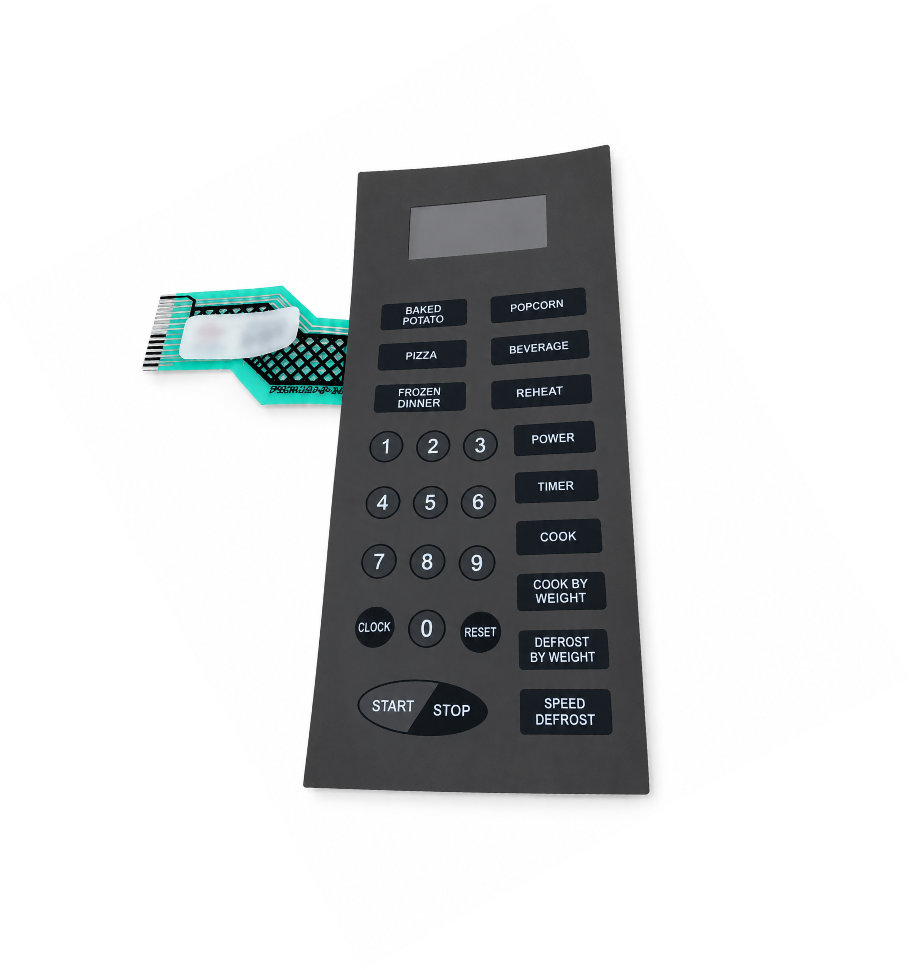 DEFY MICROWAVE OVEN MEMBRANE TOUCH PAD