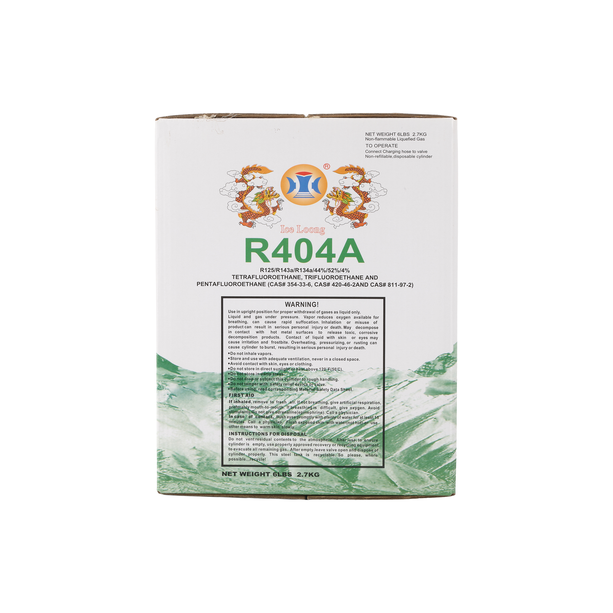 REFRIG. DAC R404A - 2.7KG