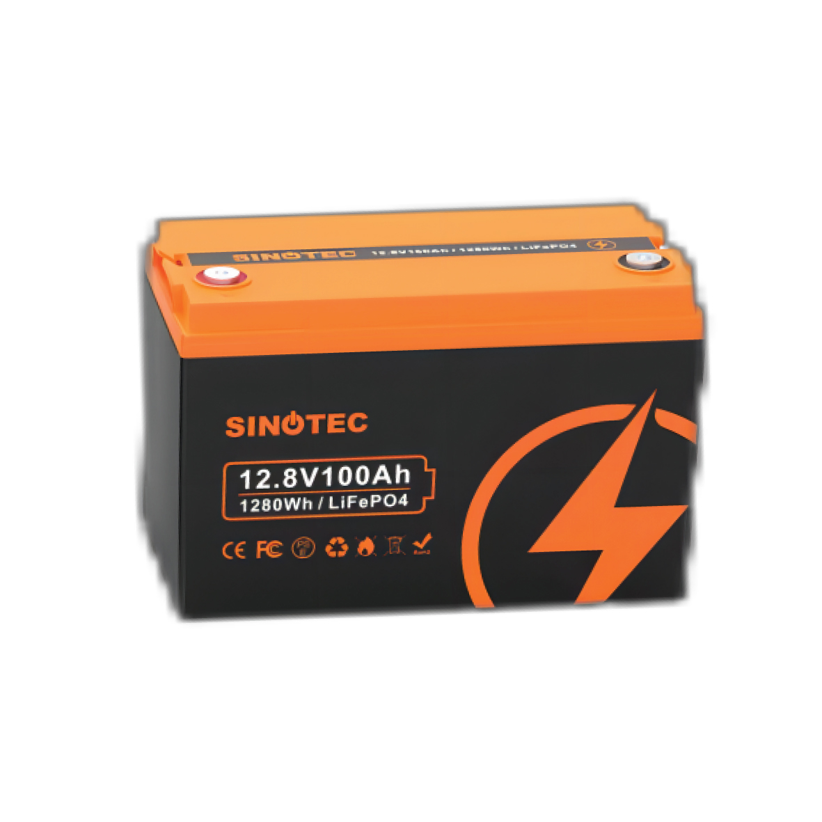 Sinotec 12.8V/100AH Lithium Battery 1.28KWH
