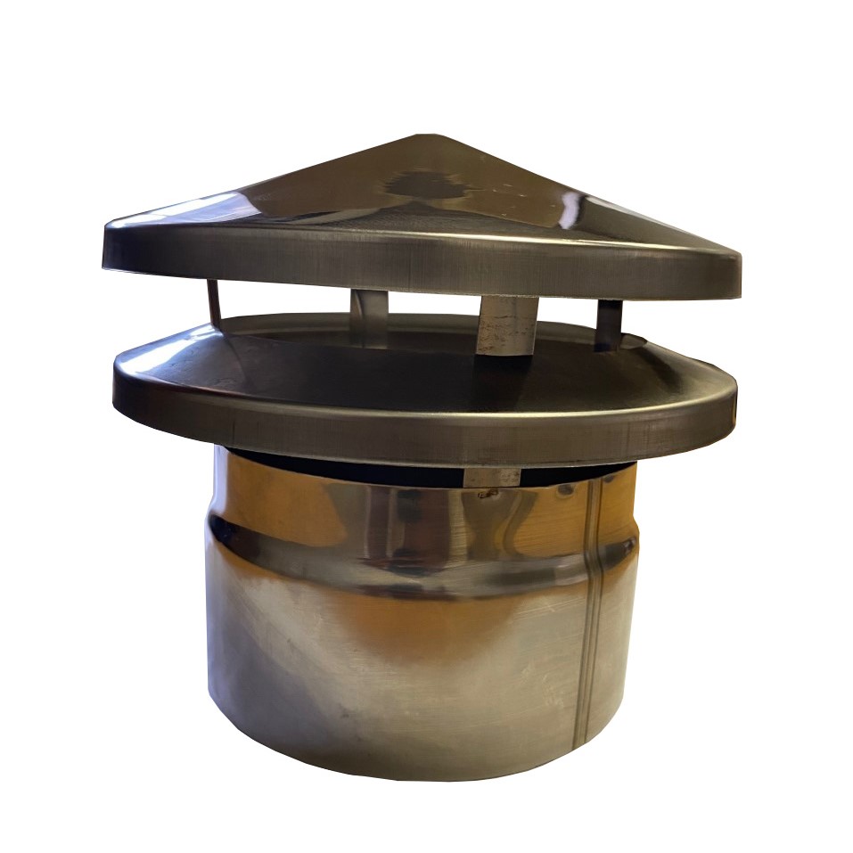 Flue Cap/Cowl - 130mm (20Lt) S/S