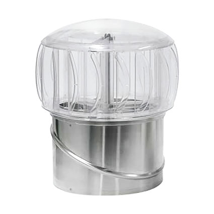 Supavent 250mm - Clear Polycarb