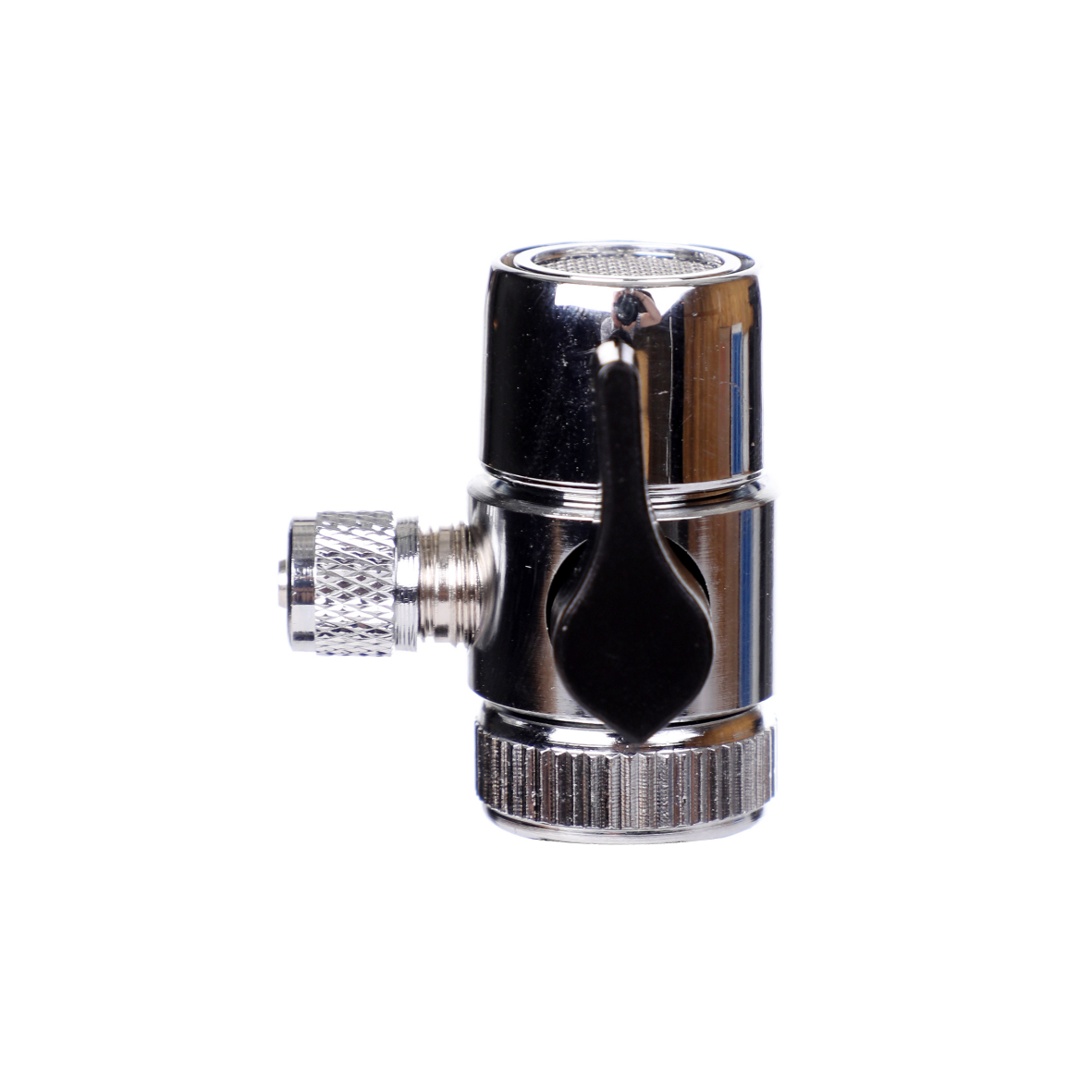 Chrome plated brass faucet adapter with BY-PASS valve for FHCTF series filters
