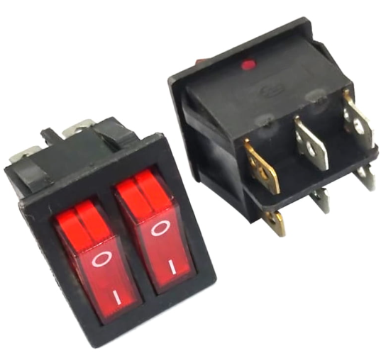 Universal Vacuum Cleaner 2 Lever 2 Pole ON/OFF Switch Illuminated