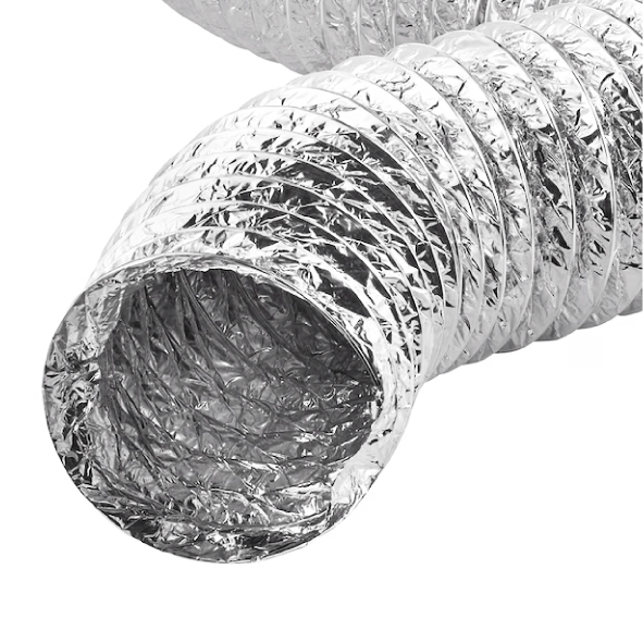UNINSULATED FLEXIBLE DUCTING 250MM X 6M