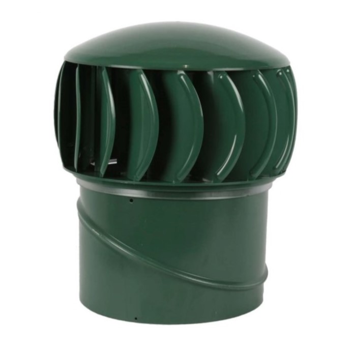 Supavent 250mm - Green Polycarb