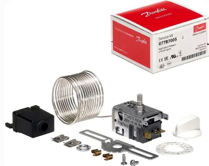 DANFOSS UNIVERSAL DOUBLE DOOR REFRIGERATOR THERMOSTAT 077B7005