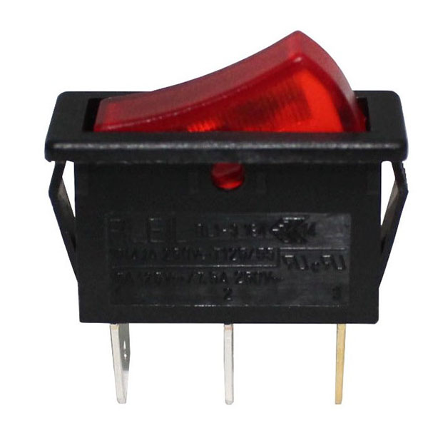 Universal Stove Rocker Switch Red Lens Illuminated