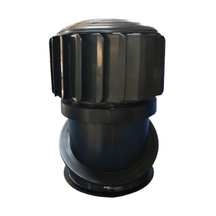 WhirlyVent 240mm Black Polypropolene