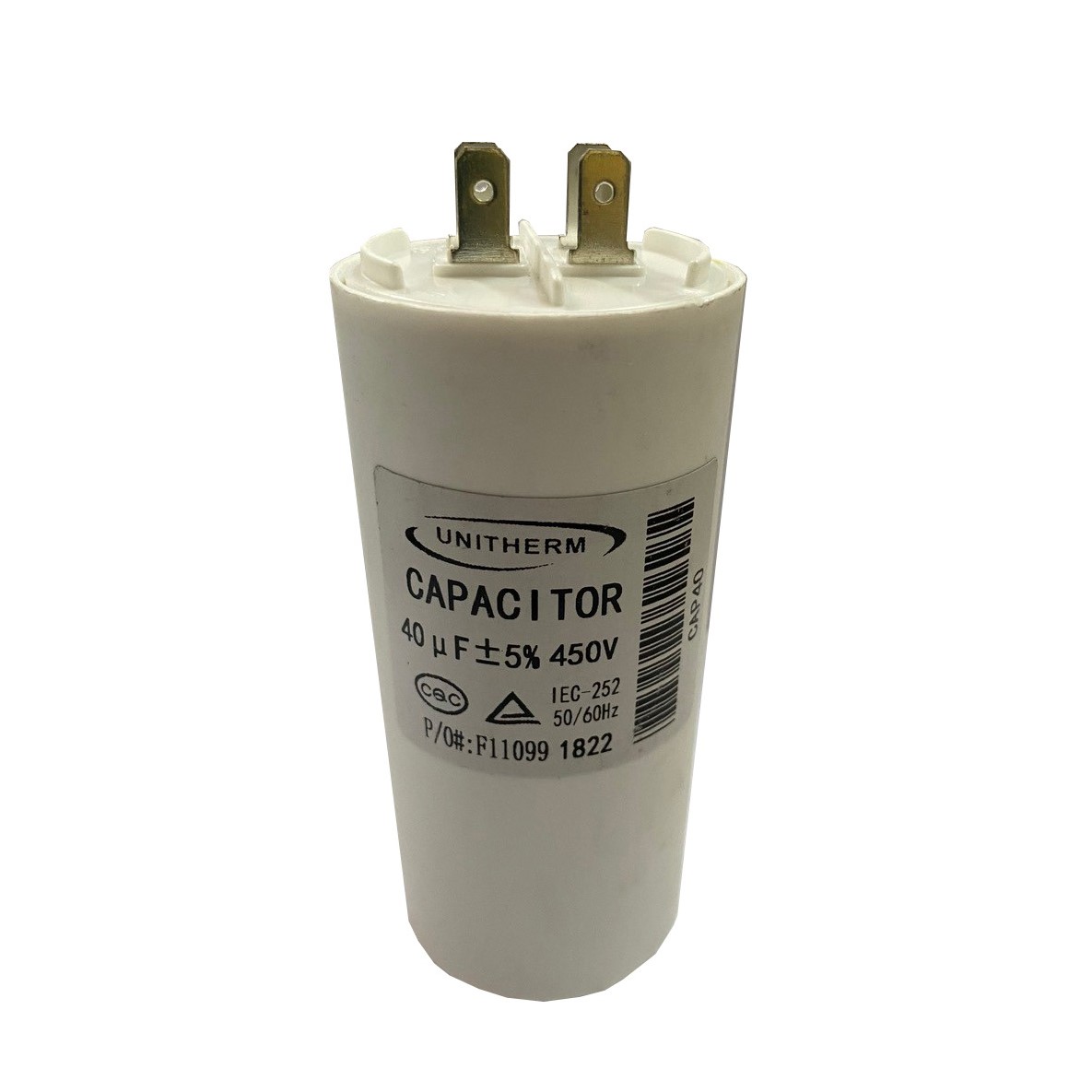 Universal Capacitor 40Mfd / 450v