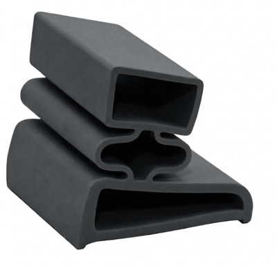 REFRIGERATION GASKET FLAT BACK PROFILE  2M LENGTH - BLACK