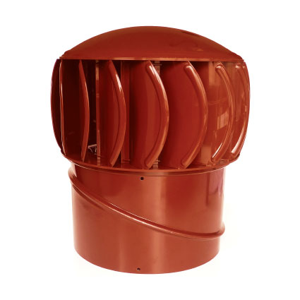 Supavent 250mm - Red Polycarb