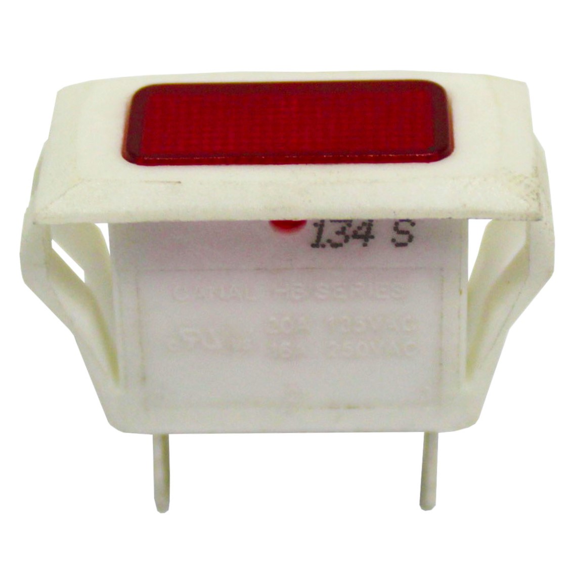 Universal Oven Neon Indicator Red Lens White Body