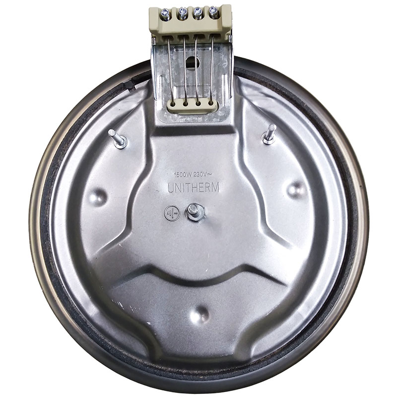 Universal Stove Solid Plate Chrome Trim 8" 180mm ,1500w