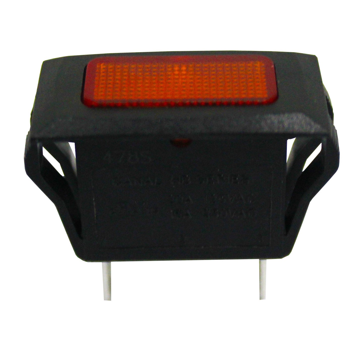 Universal Oven Neon Indicator Amber Lens Black Body